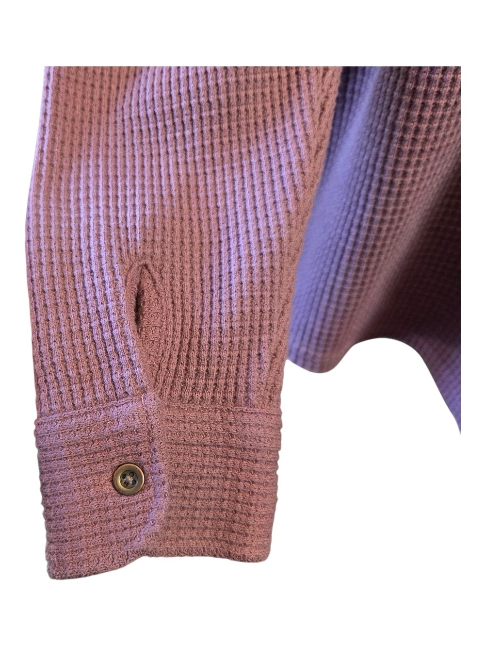 Lazypants Women's Dusty Rose Waffle Utility Jacket Size Med - Picture 5 of 5